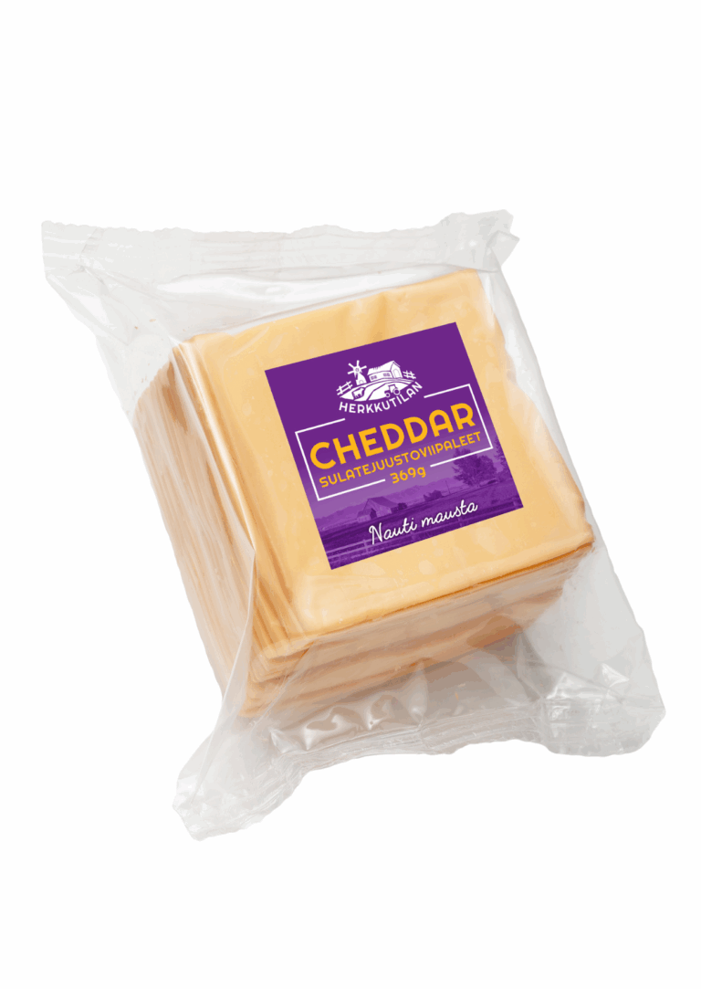 Herkkutilan Cheddar sulatejuustoviipaleet 369g